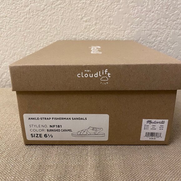 Madewell Ankle Strap Fisherman Sandals Platform in Burnished Caramel Size 6.5 - Picture 12 of 12